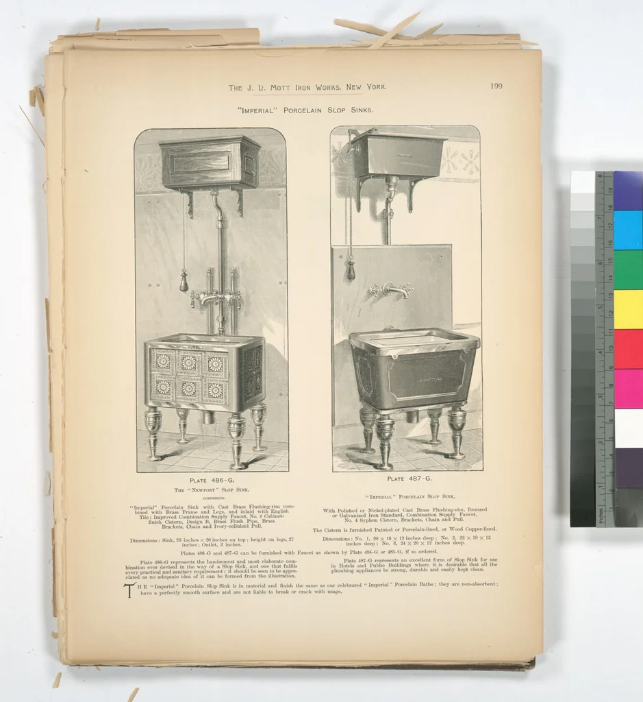 An illustration from Mott's plumbing, 1888, leaf 185