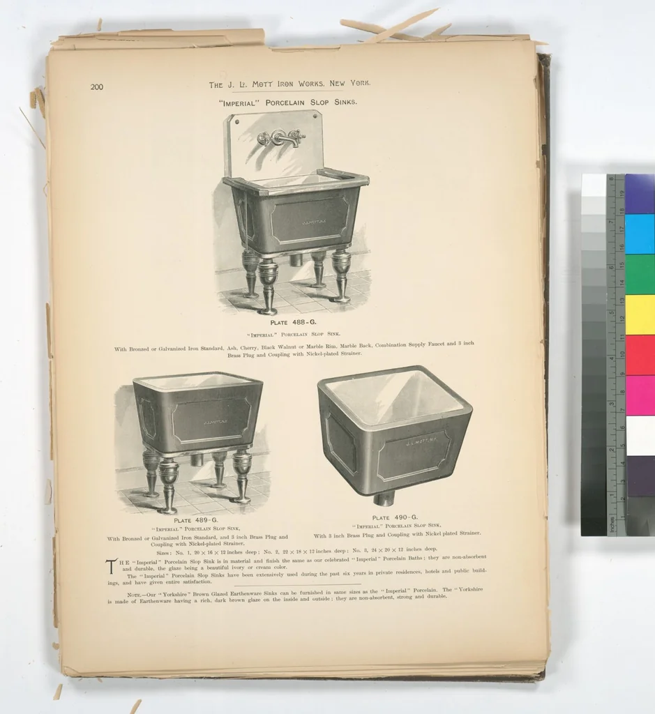 An illustration from Mott's plumbing, 1888, leaf 186