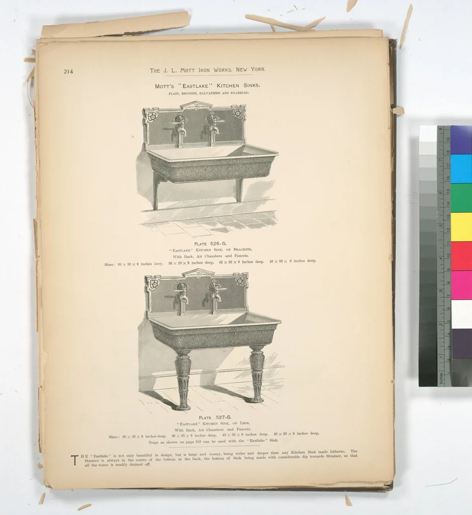 An illustration from Mott's plumbing, 1888, leaf 200