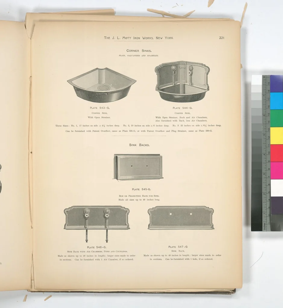 An illustration from Mott's plumbing, 1888, leaf 207