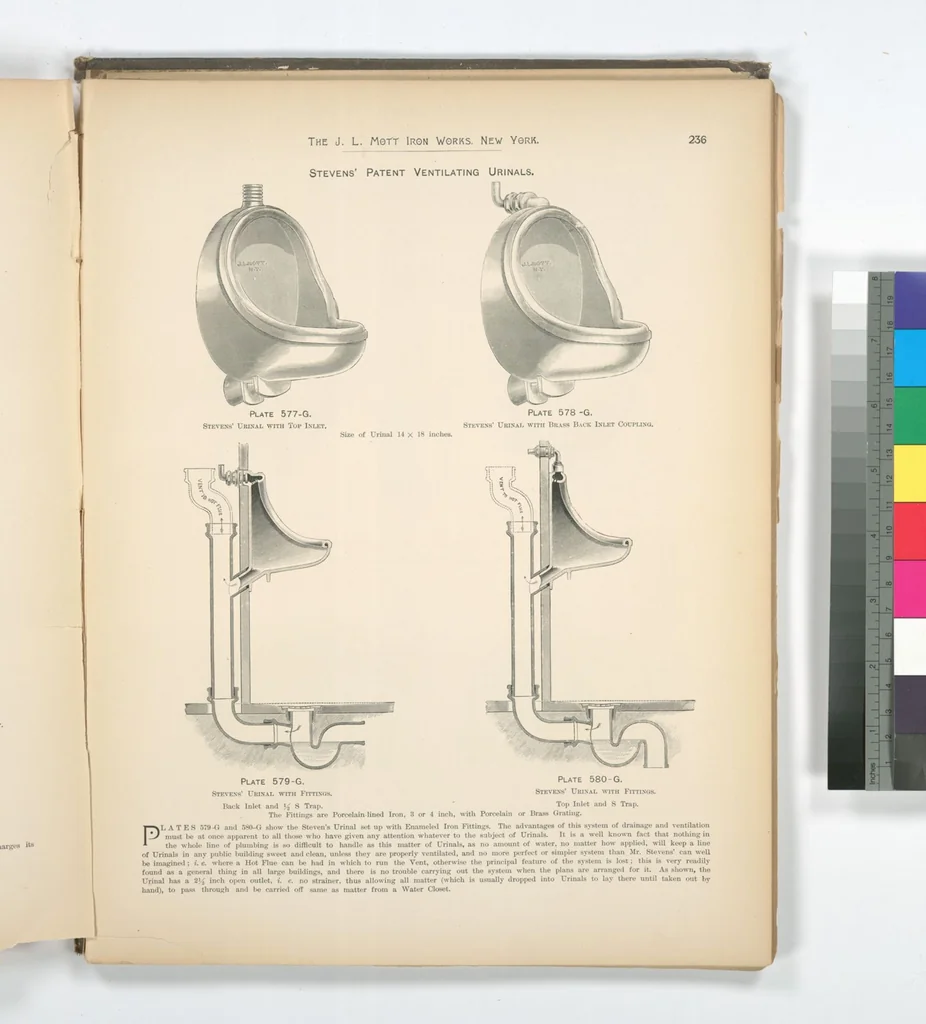 An illustration from Mott's plumbing, 1888, leaf 222