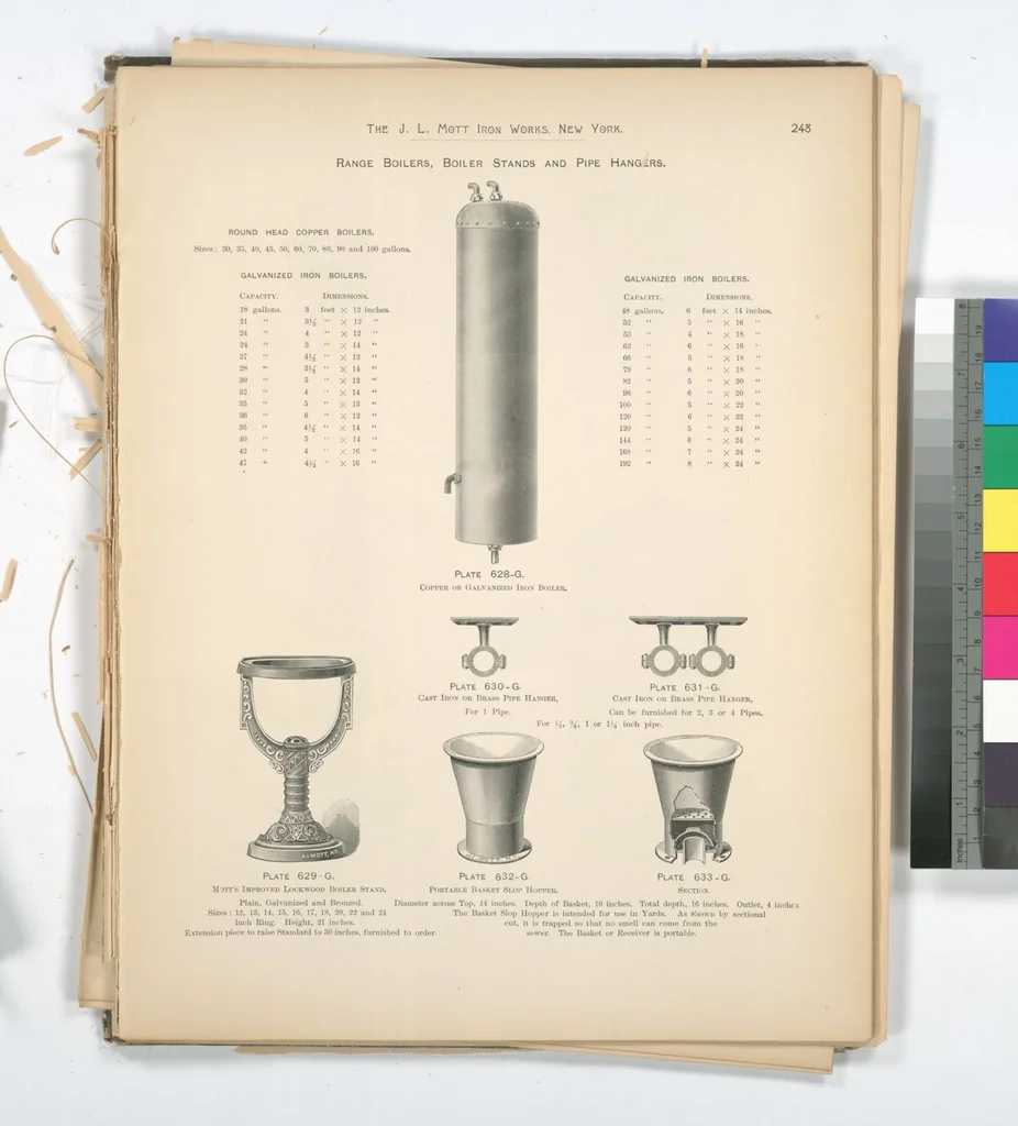 An illustration from Mott's plumbing, 1888, leaf 234