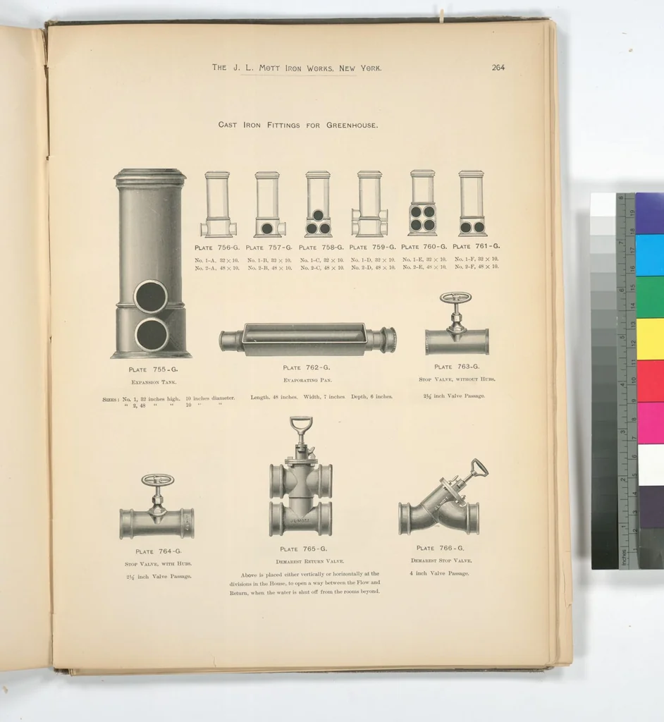 An illustration from Mott's plumbing, 1888, leaf 250