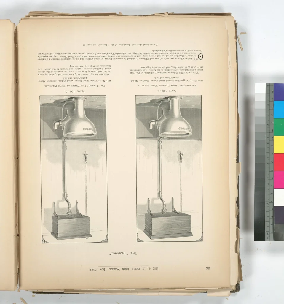 An illustration from Mott's plumbing, 1888, leaf 54