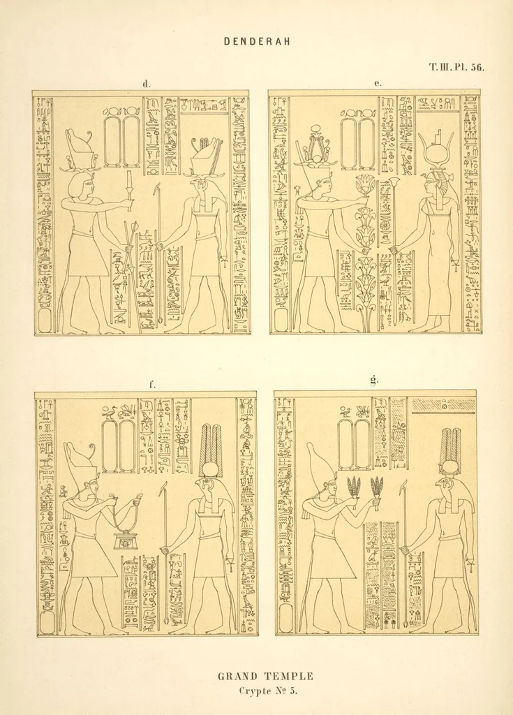 An illustration from Dendérah : description générale du grand temple de cette ville, 1870, leaf 226