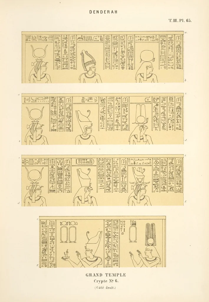 An illustration from Dendérah : description générale du grand temple de cette ville, 1870, leaf 235
