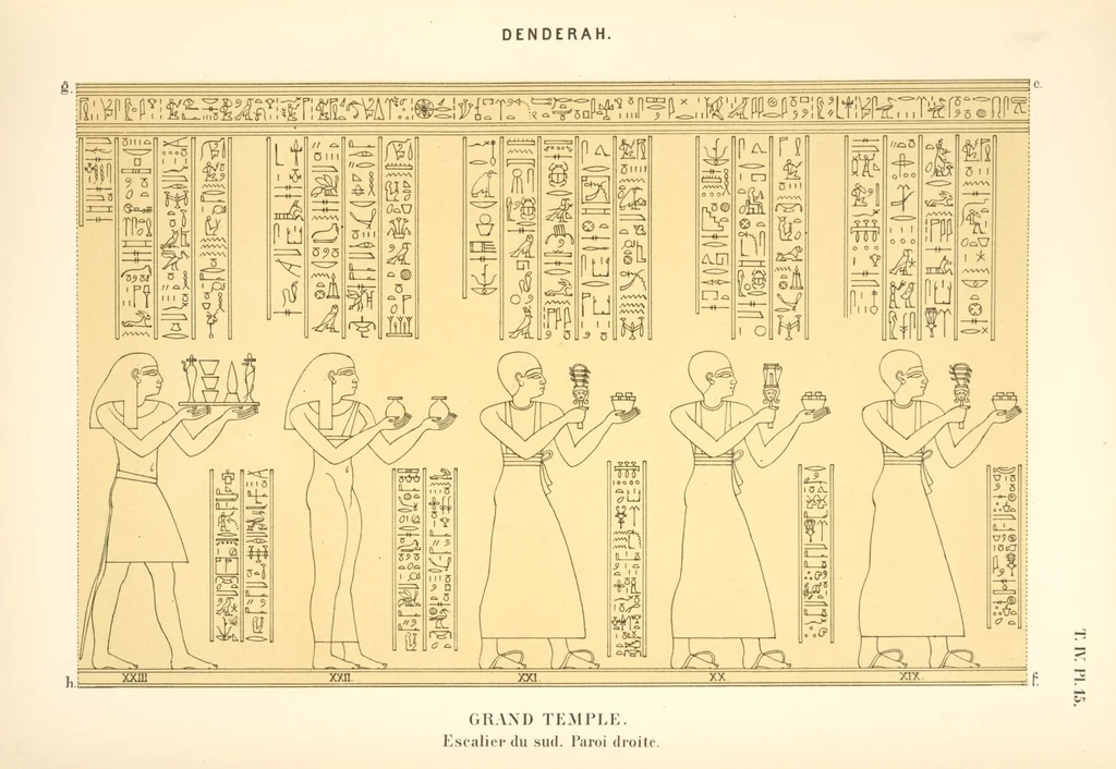 An illustration from Dendérah : description générale du grand temple de cette ville, 1870, leaf 269