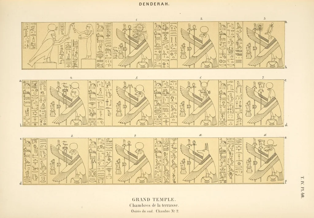 An illustration from Dendérah : description générale du grand temple de cette ville, 1870, leaf 294