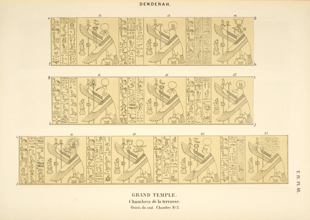 An illustration from Dendérah : description générale du grand temple de cette ville, 1870, leaf 295