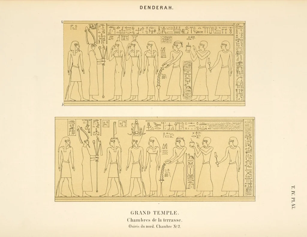 An illustration from Dendérah : description générale du grand temple de cette ville, 1870, leaf 301