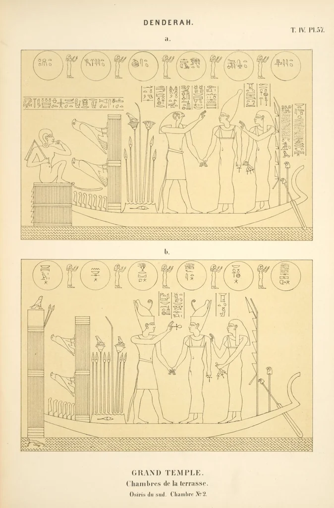 An illustration from Dendérah : description générale du grand temple de cette ville, 1870, leaf 311
