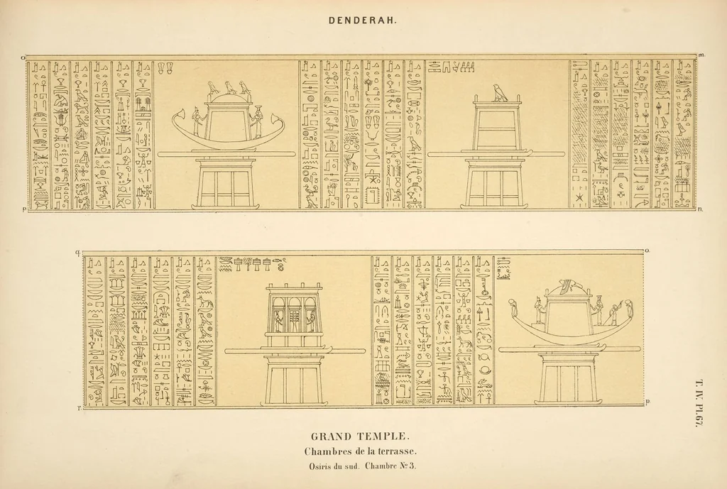 An illustration from Dendérah : description générale du grand temple de cette ville, 1870, leaf 321
