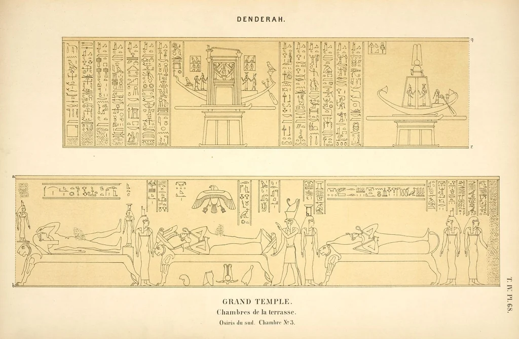 An illustration from Dendérah : description générale du grand temple de cette ville, 1870, leaf 322