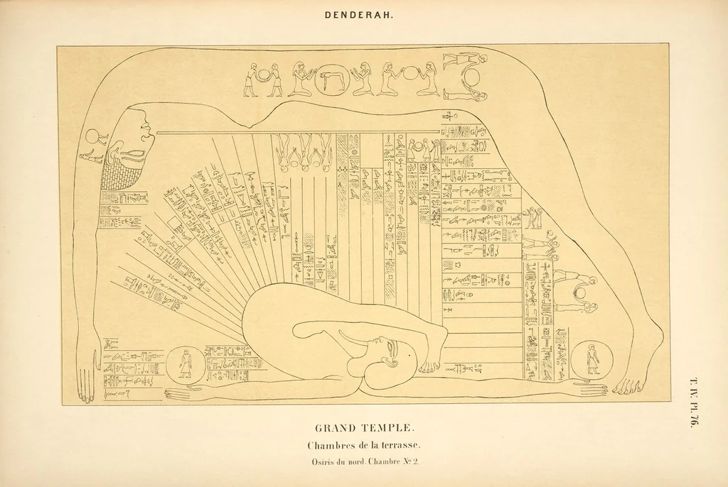 An illustration from Dendérah : description générale du grand temple de cette ville, 1870, leaf 330