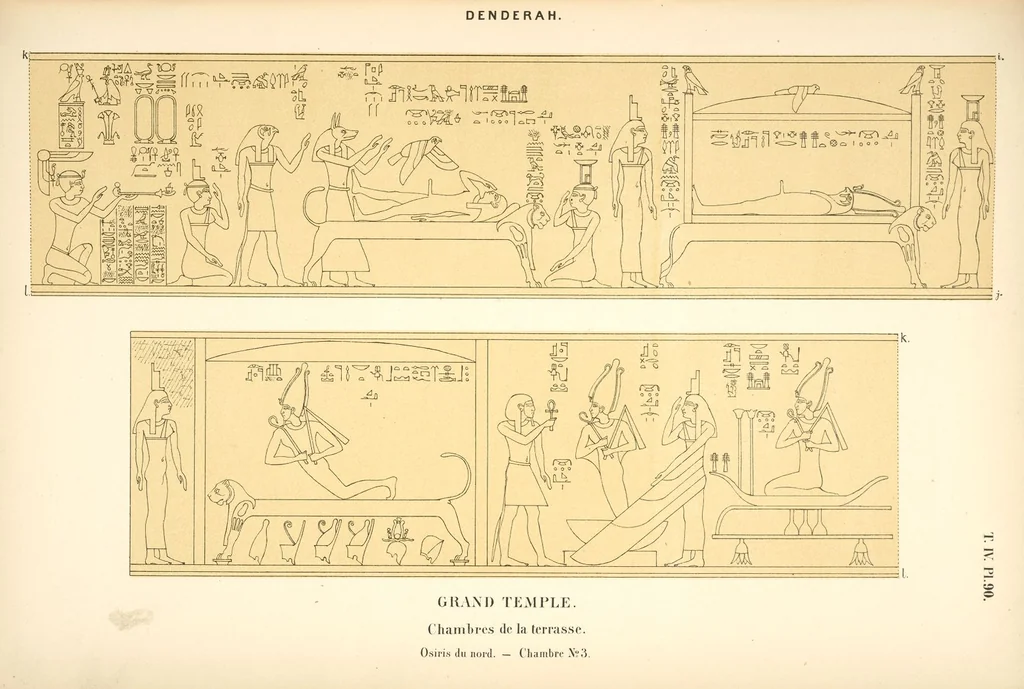 An illustration from Dendérah : description générale du grand temple de cette ville, 1870, leaf 344