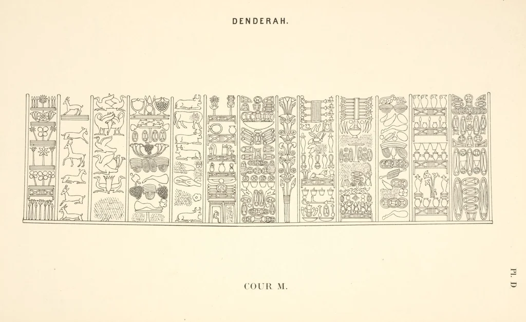 An illustration from Dendérah : description générale du grand temple de cette ville, 1870, leaf 349
