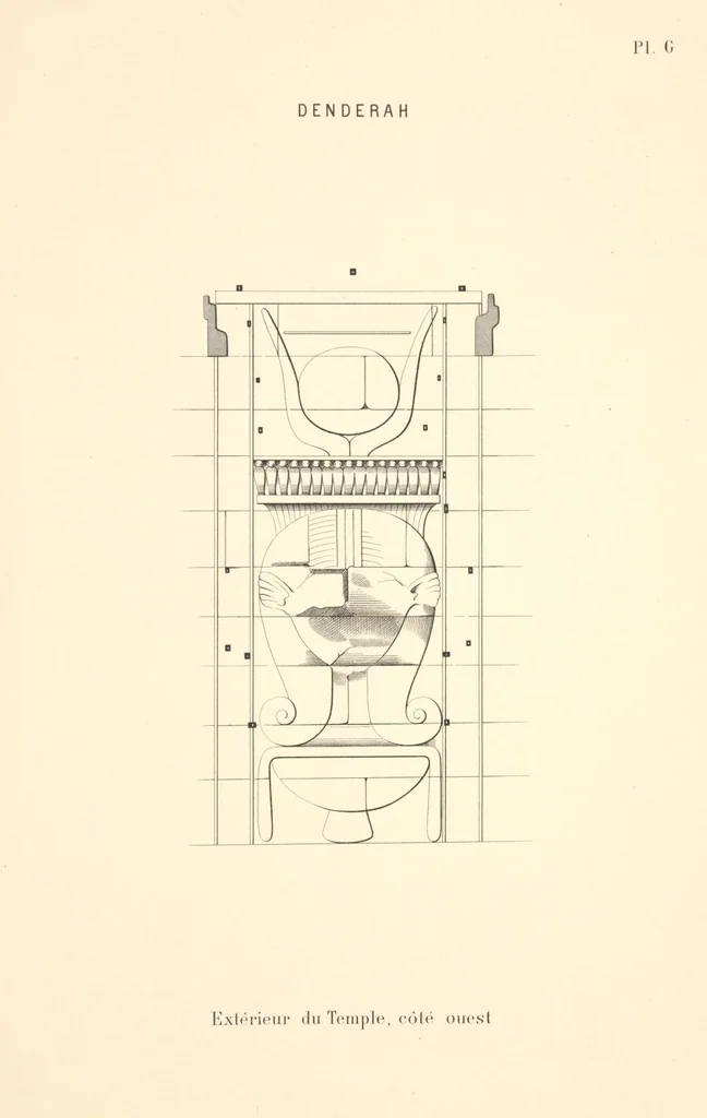 An illustration from Dendérah : description générale du grand temple de cette ville, 1870, leaf 352