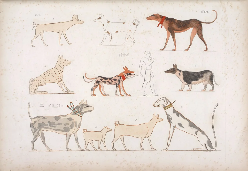 An illustration from I monumenti dell'Egitto e della Nubia disegnati dalla spedizione scientifico-letteraria toscana in Egitto; distribuiti in ordine di materie interpretati ed illustrati dal dottore Ippolito Rosellini, 1832, leaf 198