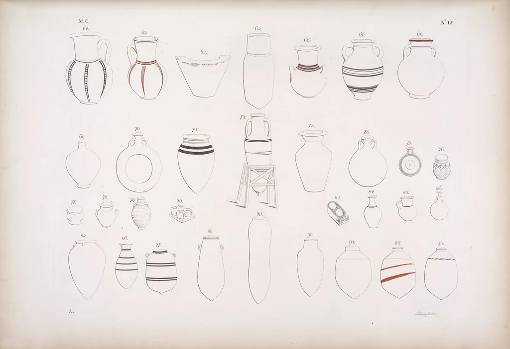 An illustration from I monumenti dell'Egitto e della Nubia disegnati dalla spedizione scientifico-letteraria toscana in Egitto; distribuiti in ordine di materie interpretati ed illustrati dal dottore Ippolito Rosellini, 1832, leaf 236