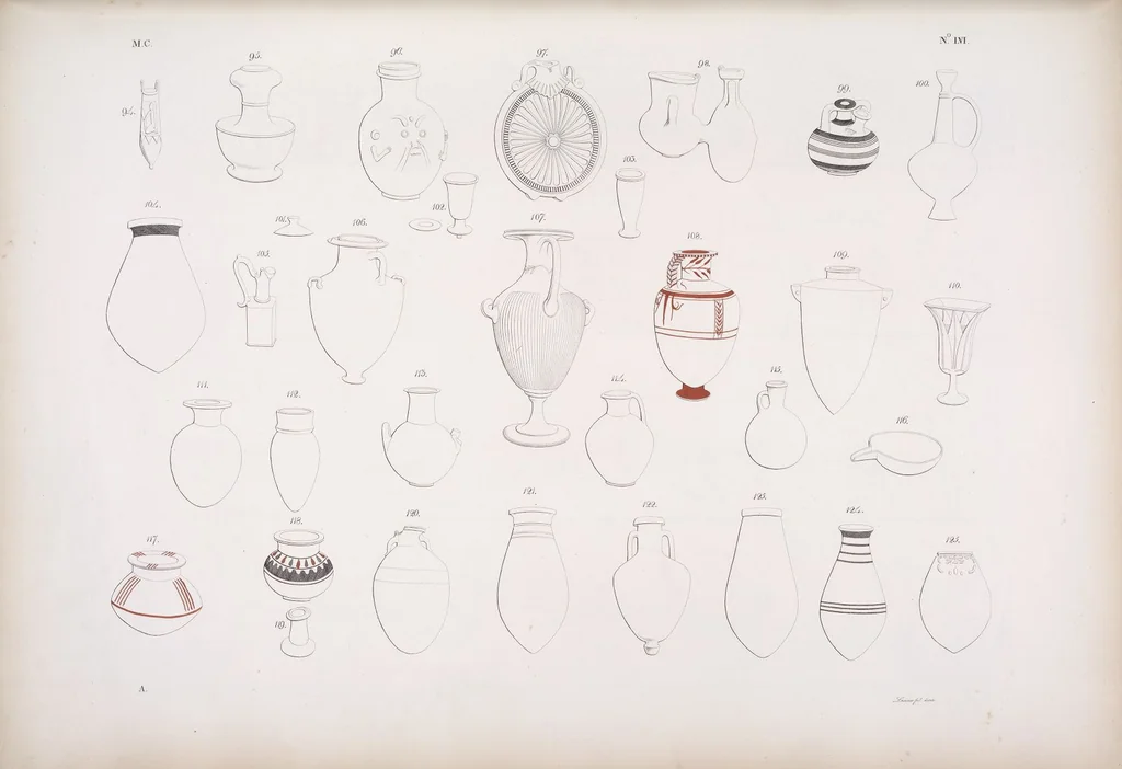 An illustration from I monumenti dell'Egitto e della Nubia disegnati dalla spedizione scientifico-letteraria toscana in Egitto; distribuiti in ordine di materie interpretati ed illustrati dal dottore Ippolito Rosellini, 1832, leaf 237