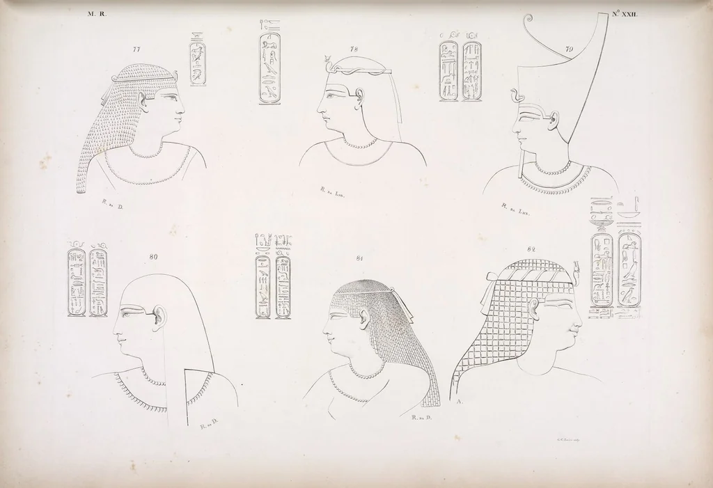 An illustration from I monumenti dell'Egitto e della Nubia disegnati dalla spedizione scientifico-letteraria toscana in Egitto; distribuiti in ordine di materie interpretati ed illustrati dal dottore Ippolito Rosellini, 1832, leaf 27