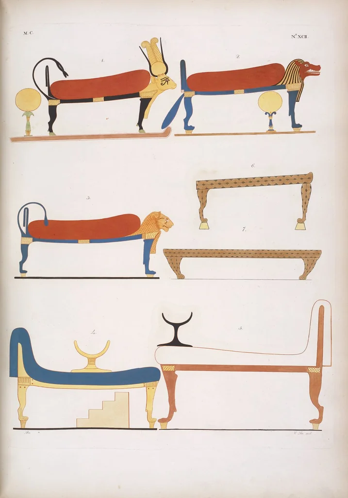 An illustration from I monumenti dell'Egitto e della Nubia disegnati dalla spedizione scientifico-letteraria toscana in Egitto; distribuiti in ordine di materie interpretati ed illustrati dal dottore Ippolito Rosellini, 1832, leaf 273