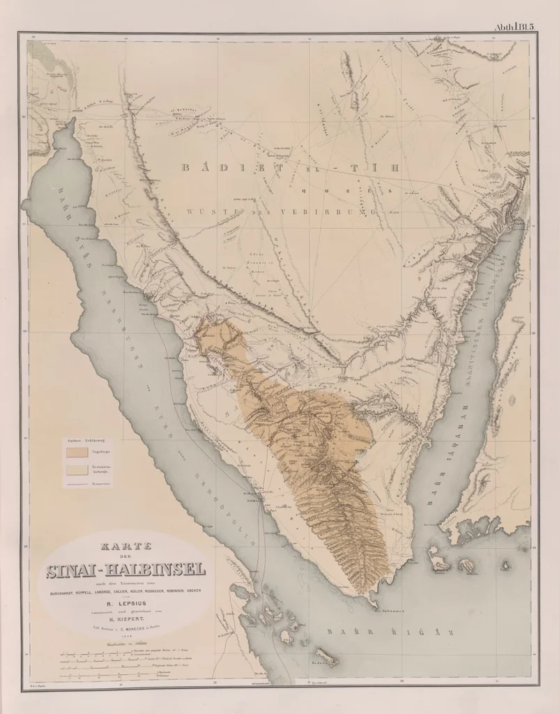 An illustration from Denkmaeler aus Aegypten und Aethiopien nach den Zeichnungen der von seiner Majestat dem Koenige von Preussen Friedrich Wilhelm IV nach diesen Landern gesendeten und in den Jahren 1842-1845 ausgefuhrten wissenschaftlichen Expedition, 1849, leaf 11