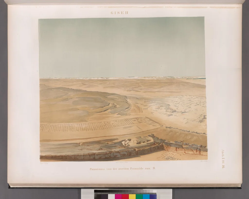 An illustration from Denkmaeler aus Aegypten und Aethiopien nach den Zeichnungen der von seiner Majestat dem Koenige von Preussen Friedrich Wilhelm IV nach diesen Landern gesendeten und in den Jahren 1842-1845 ausgefuhrten wissenschaftlichen Expedition, 1849, leaf 22