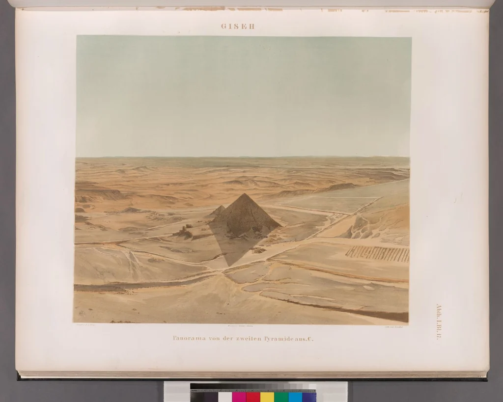 An illustration from Denkmaeler aus Aegypten und Aethiopien nach den Zeichnungen der von seiner Majestat dem Koenige von Preussen Friedrich Wilhelm IV nach diesen Landern gesendeten und in den Jahren 1842-1845 ausgefuhrten wissenschaftlichen Expedition, 1849, leaf 23