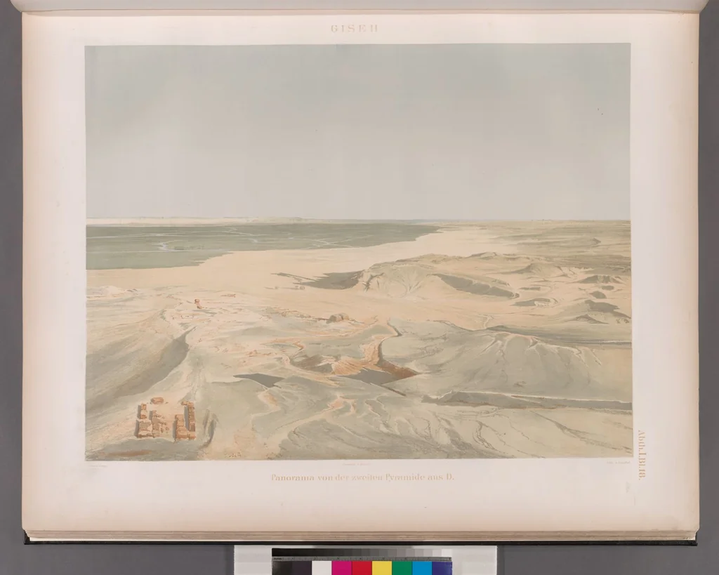 An illustration from Denkmaeler aus Aegypten und Aethiopien nach den Zeichnungen der von seiner Majestat dem Koenige von Preussen Friedrich Wilhelm IV nach diesen Landern gesendeten und in den Jahren 1842-1845 ausgefuhrten wissenschaftlichen Expedition, 1849, leaf 24