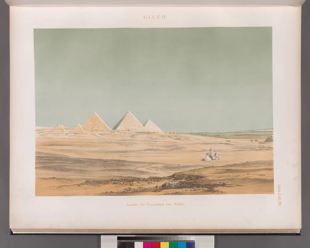 An illustration from Denkmaeler aus Aegypten und Aethiopien nach den Zeichnungen der von seiner Majestat dem Koenige von Preussen Friedrich Wilhelm IV nach diesen Landern gesendeten und in den Jahren 1842-1845 ausgefuhrten wissenschaftlichen Expedition, 1849, leaf 25