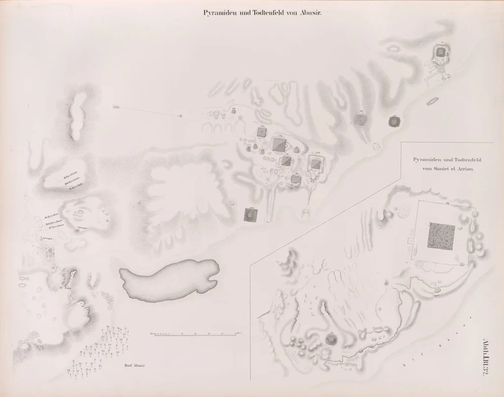 An illustration from Denkmaeler aus Aegypten und Aethiopien nach den Zeichnungen der von seiner Majestat dem Koenige von Preussen Friedrich Wilhelm IV nach diesen Landern gesendeten und in den Jahren 1842-1845 ausgefuhrten wissenschaftlichen Expedition, 1849, leaf 38