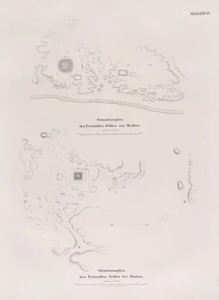 An illustration from Denkmaeler aus Aegypten und Aethiopien nach den Zeichnungen der von seiner Majestat dem Koenige von Preussen Friedrich Wilhelm IV nach diesen Landern gesendeten und in den Jahren 1842-1845 ausgefuhrten wissenschaftlichen Expedition, 1849, leaf 50