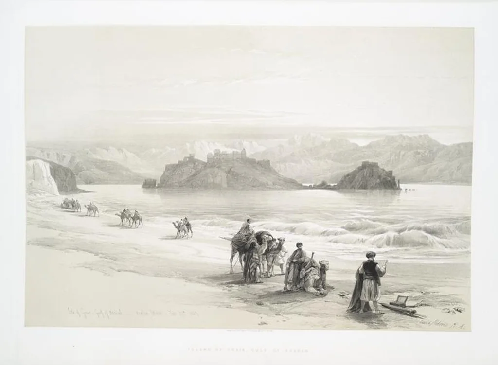 An illustration from The Holy Land, Syria, Idumea, Arabia, Egypt and Nubia. From drawings made on the spot by David Roberts ... With historical descriptions by the Revd. George Croly ... Lithographed by Louis Haghe, 1842, leaf 109