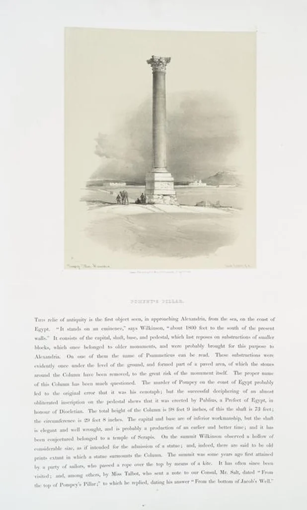 An illustration from The Holy Land, Syria, Idumea, Arabia, Egypt and Nubia. From drawings made on the spot by David Roberts ... With historical descriptions by the Revd. George Croly ... Lithographed by Louis Haghe, 1842, leaf 132