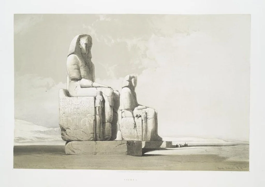 An illustration from The Holy Land, Syria, Idumea, Arabia, Egypt and Nubia. From drawings made on the spot by David Roberts ... With historical descriptions by the Revd. George Croly ... Lithographed by Louis Haghe, 1842, leaf 139