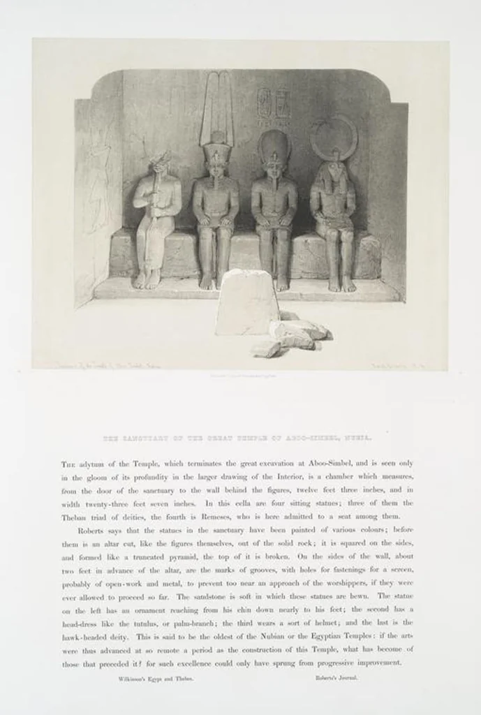 An illustration from The Holy Land, Syria, Idumea, Arabia, Egypt and Nubia. From drawings made on the spot by David Roberts ... With historical descriptions by the Revd. George Croly ... Lithographed by Louis Haghe, 1842, leaf 140