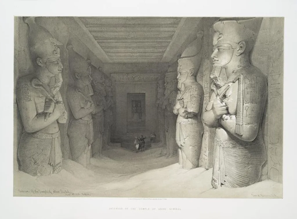An illustration from The Holy Land, Syria, Idumea, Arabia, Egypt and Nubia. From drawings made on the spot by David Roberts ... With historical descriptions by the Revd. George Croly ... Lithographed by Louis Haghe, 1842, leaf 141