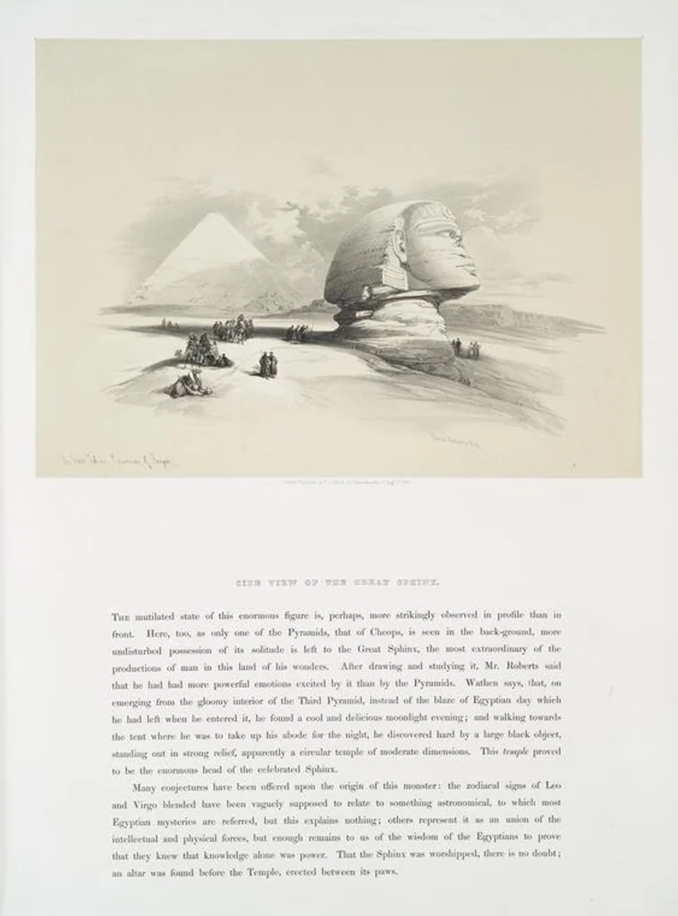 An illustration from The Holy Land, Syria, Idumea, Arabia, Egypt and Nubia. From drawings made on the spot by David Roberts ... With historical descriptions by the Revd. George Croly ... Lithographed by Louis Haghe, 1842, leaf 144