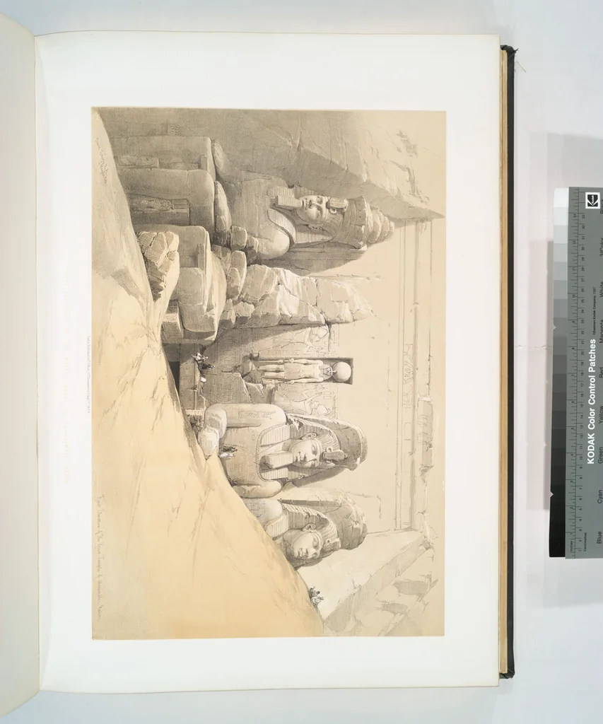 An illustration from The Holy Land, Syria, Idumea, Arabia, Egypt and Nubia. From drawings made on the spot by David Roberts ... With historical descriptions by the Revd. George Croly ... Lithographed by Louis Haghe, 1842, leaf 171
