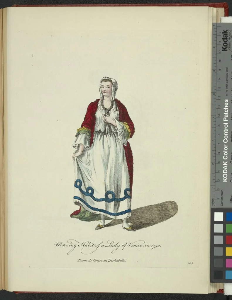An illustration from Recueil des habillements de différentes nations, 1757, leaf 108