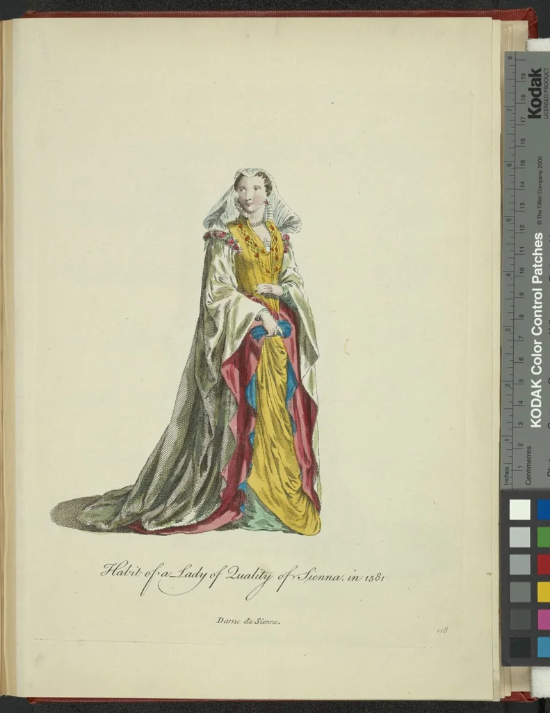 An illustration from Recueil des habillements de différentes nations, 1757, leaf 121