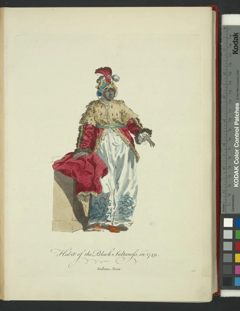 An illustration from Recueil des habillements de différentes nations, 1757, leaf 13