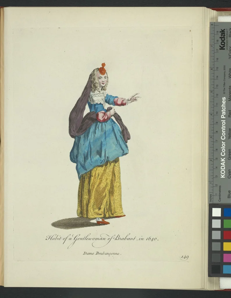 An illustration from Recueil des habillements de différentes nations, 1757, leaf 155
