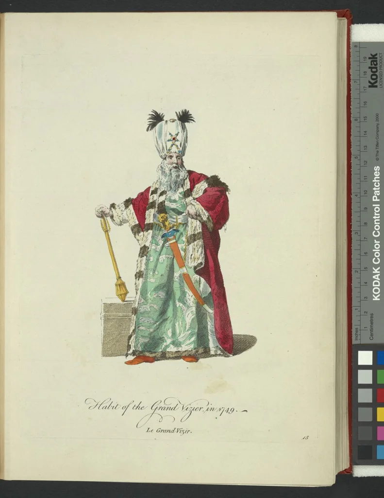 An illustration from Recueil des habillements de différentes nations, 1757, leaf 18