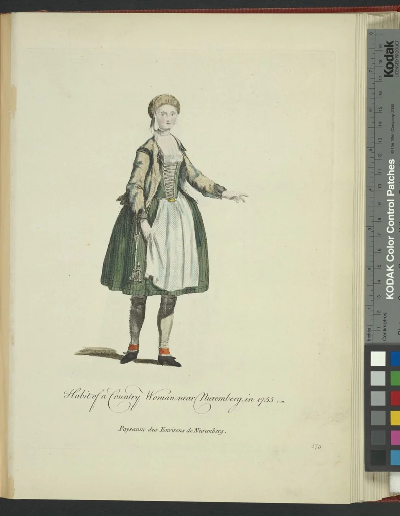 An illustration from Recueil des habillements de différentes nations, 1757, leaf 181