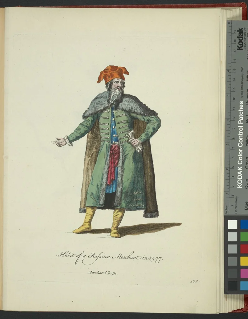 An illustration from Recueil des habillements de différentes nations, 1757, leaf 194