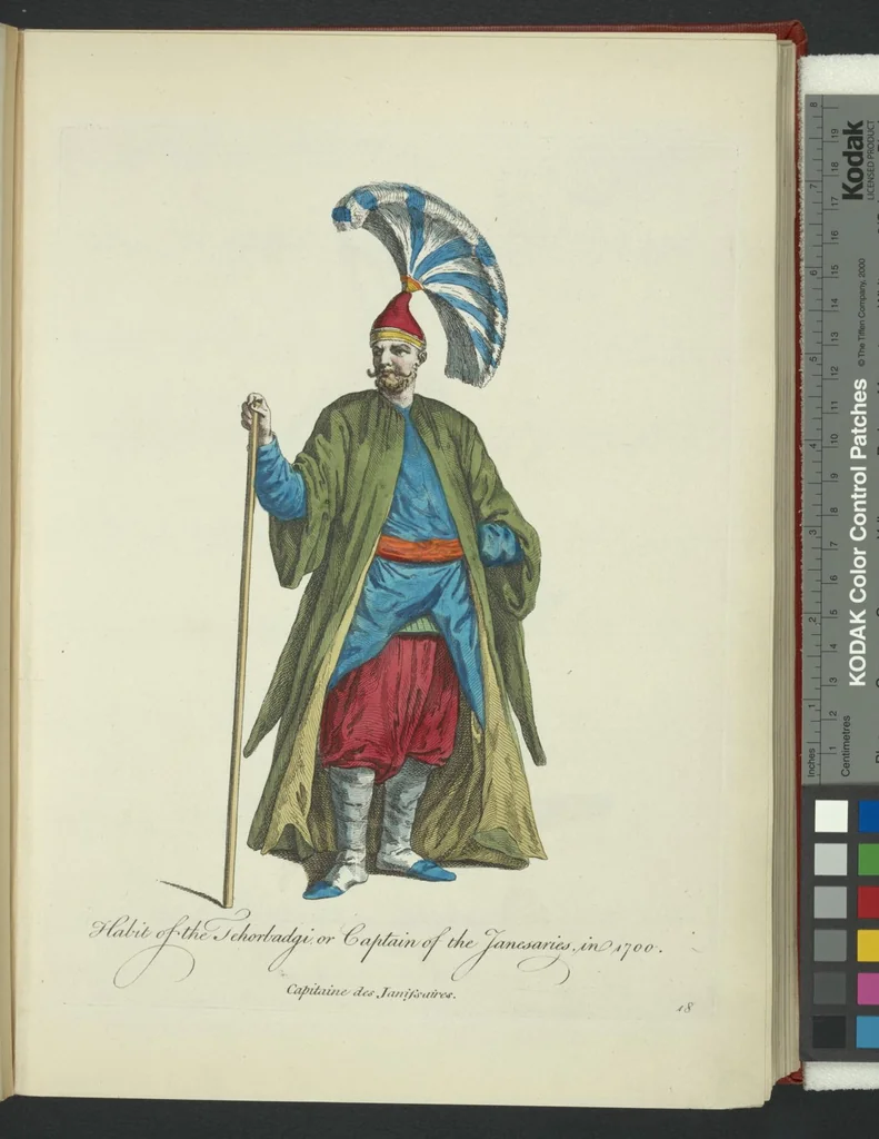 An illustration from Recueil des habillements de différentes nations, 1757, leaf 21