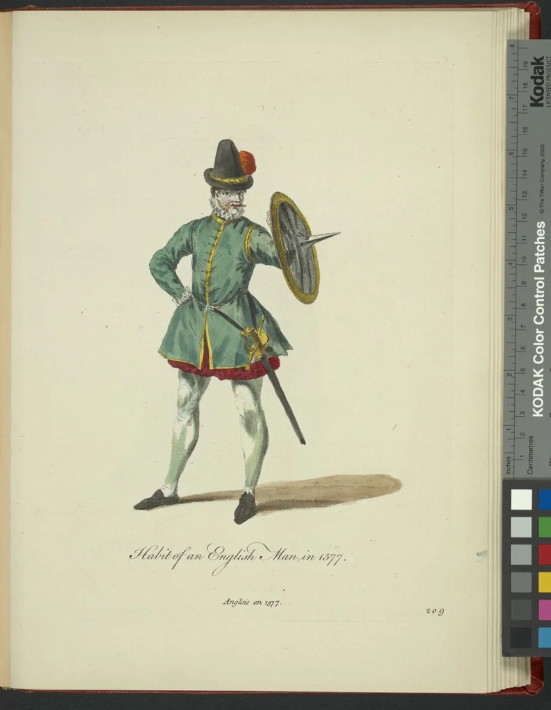 An illustration from Recueil des habillements de différentes nations, 1757, leaf 215
