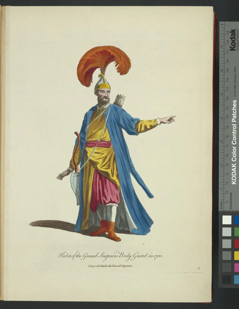 An illustration from Recueil des habillements de différentes nations, 1757, leaf 252